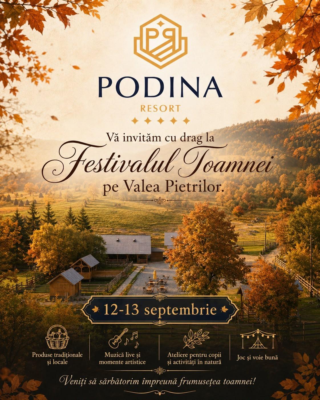 Afiș Festivalul Toamnei la Ungureni, Ediția I, 12-13 septembrie 2026